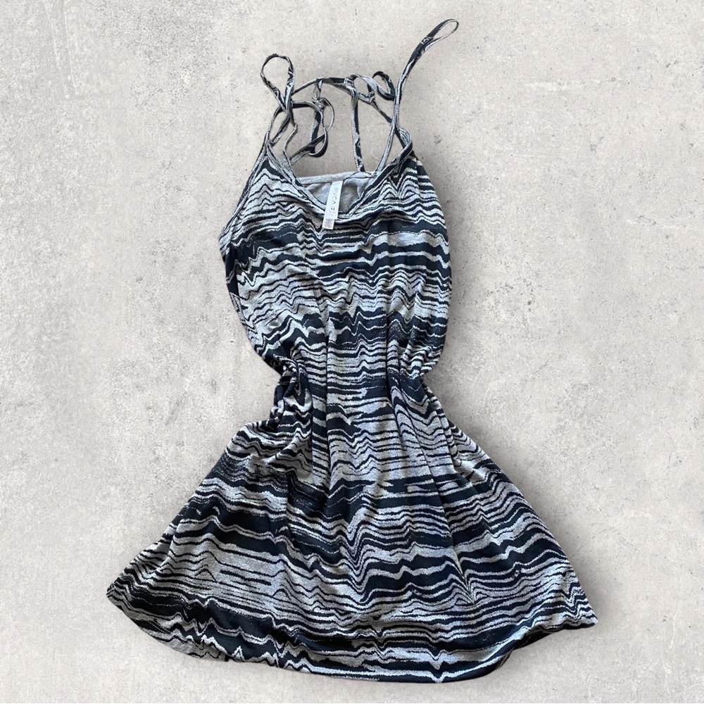 RVCA • Gray & Black Coverup Dress • XS